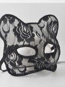 1pc Sexy Cat Mask, Suitable For Couples Intimate Role Play On Valentine's Day