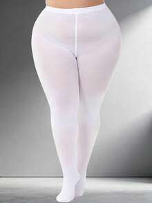 1 双糖果色女士加大码连裤袜，超柔软纯色半透明连裤袜，高腰涤纶长筒袜，尺码：XS-XXXL，10 种颜色可选，适合日常穿着。 - 彩色 - 查看 9