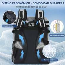 INSMEER Hielera Portatil 35L Grande, Bolsa Térmica A Prueba de Fugas para 60 Latas, Enfriadores de Mochila con Múltiples Bolsillos, 12H Frío/8H Calor, para Playa, Camping, Picnic, Senderismo(Gris) - Multicolor - Ver 8