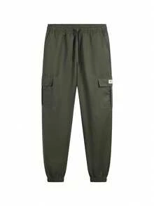 Men's Outdoor Casual Cargo Pants, Multi-Pocket Design, Versatile, Autumn/Winter - Army Green - View 2
