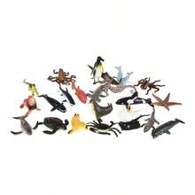 BOHS Surtido de Animales Marinos del ocano, coleccin de Cifras de Juguete: tiburn, delfn, Tortugas, Cangrejo, etc. 24 Piezas - inicial - Ver 6