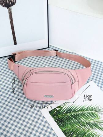 Women's Fashion Waterproof Fanny Pack With Large Capacity, Outdoor Multi-Layer One Shoulder Crossbody Bag, Multifunctional Casual Bag