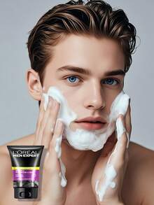 L'Oreal 巴黎欧莱雅男士专业炭净肤洁面啫喱，100毫升 - purple 100ml - 查看 8