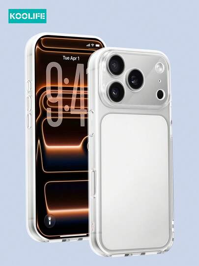 Koolife 1件装 17 Pro Max 手机壳，新款大窗口半透明手机保护套，大窗口设计，超薄透明磨砂表面，精准开孔，防指纹，兼容 17 Pro Max/17/17 Pro/16/16 Pro/16 Pro Max