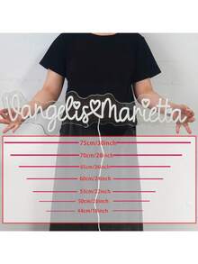 Biển hiệu neon tùy chỉnh, Biển hiệu neon LED có thể tùy chỉnh để trang trí phòng, Biển tên neon cá nhân hóa thủ công, Quà tặng đám cưới, Ngày lễ tình nhân, Ngày của Cha, Sinh nhật, Đèn ngủ LED trang trí nhà cửa, Phong cách thành thị, Trang trí thời trang, Tình yêu vĩnh cửu - biển hiệu neon đám cưới 2 - Xem 9