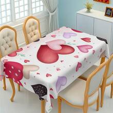 1pc Elegant Heart-Shaped Polyester Fabric Decoration, Suitable For Home, Kitchen, Garden, Holiday Parties, Weddings, Restaurants And Banquets, Wedding Season - Multicolor - View 8