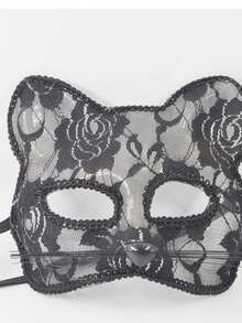 1pc Sexy Cat Mask, Suitable For Couples Intimate Role Play On Valentine's Day