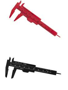 2/1pc Portable Plastic Eyebrow Ruler, Vernier Caliper, Tattoo Ruler, Ruler, Plastic Permanent Makeup Measuring Tool - Multicolor - View 9