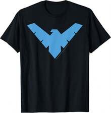 Classic Superhero T-Shirt With Nightwing Blue - Black - View 7