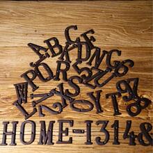 1pc 3 Inch House Number Sign, Home Address Letter Number, Vintage Cast Iron Home Number Solid Metal Gate Mailbox Number - Multicolor - View 3