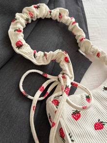¡Estilo Fresco y Moderno! Bolso de Hombro y Bandolera para Mujer | Diseño Minimalista con Detalle Plisado y Estampado Floral Pequeño | Gran Capacidad Interior, Ideal para el Día a Día | Material de Alta Calidad y Apariencia Elegante - Multicolor - Ver 6