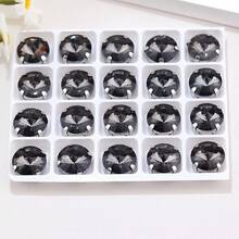 Rivoli Round Shape, 6mm,8mm,10mm,12mm,14mm,16mm,18mm, Glass Multi Colors Fancy Ellipse Shiny Handmade Sliver Metal Claw Base, Sewing Crystal Hand Sewn Rhinestone Decoration Beads Flat Back With Holes Gems DIY Accessories Sew On Stones Strass For Decorating Clothes, Dress, Bags, Shoes, Brooches, Earrings, Handicrafts - Rose Red - View 14