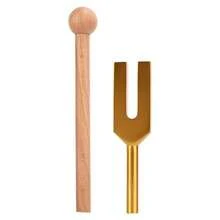 Tuning Fork Set, C - 4096 Tuning Fork Meditacin Tuning Energy Fork con Martillo Dorado para Budistas Profesor de Yoga - inicial - Ver 8