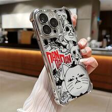 Funda de Teléfono Anime Fashion D-DAN DA DAN, Compatible con los modelos  17, 16E, 16, 15, 14, 13, 12, 11 Mini, Pro, Max, Air, X, XR, XSMAX, 8 y 7 Plus.Adoptando un diseño de funda trasera transparente y suave para prevenir caídas, funda de teléfono. - Colores mixtos - Ver 4
