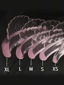 10pcs/Set, 5 Sizes Jelly Eyelash Lift Pads - Self-Adhesive Silicone C-Curl Curling Strips, No Glue Needed To Lift Lashes, Suitable For DIY Lash Perming At Home And Salon