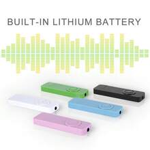 Black Student MP3 Player – Mini-USB-MP3-Player mit direkter Verbindung, ideal für Englisch-Hörverständnisübungen, ultradünner, tragbarer Musikplayer zum Anclipsen (TF-Karte nicht enthalten), verlustfreie Audioqualität, ein neues unverzichtbares Produkt für Prüfungen und Studium. - Weiss - Übersicht 2