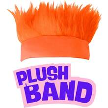 YQQ Beistle 60277-O Hairy Headband Orange5735 - Naranja - Ver 3