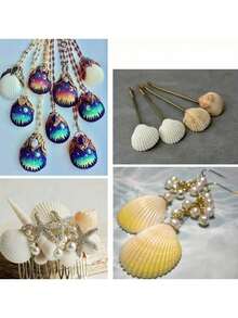 5/10 piezas Conchas de vieira blancas, tamaño 4-5 pulgadas (10.16-12.7cm) - Conchas naturales, adecuadas para manualidades DIY, pintura, decoración de bodas en la playa y decoración del hogar - Gran paquete de conchas brillantes y lisas, excelentes para manualidades hechas a mano, decoración con tema costero y elaboración de joyas con conchas - Blanco - Ver 7