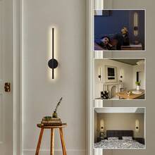 LED可充电壁灯 无线内壁灯 50/80厘米 可调光 适用于客厅沙发旁卧室墙面装饰灯 无级调光 遥控开关 壁灯 卧室书房室内装饰夜灯