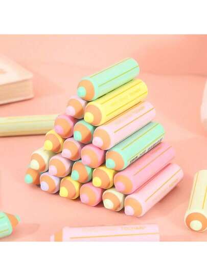 1/2/4/8支装彩色铅笔形橡皮擦，素描橡皮擦，趣味大号文具，适合学校、办公室、家庭使用，5种鲜艳颜色可选，Morandi铅笔形橡皮擦，清洁橡皮擦，学生文具大包装修正橡皮擦，彩虹铅笔橡皮擦，圣诞礼物，圣诞袜填充物，复活节礼物，篮子填充物，学校奖励，送给同学、家人、朋友的礼物，派对礼品