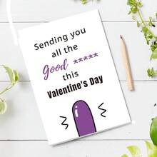 1PC Funny Valentines Day Card Gifts For Him Her, Romantic Valentine's Day Gift, Naughty Valentines Day Cards For Husband, Boyfriend, Fiance, Wife, Girlfriend Or Fiancee, Unique Anniversary Birthday Card Gifts For - one-size - View 6