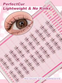 Bộ 60 miếng mi giả tự dính nhiều kiểu dáng - Thiết kế cong chữ C không cần keo, tạo hiệu ứng mắt to hơn, nhẹ nhàng và dễ sử dụng cho người mới bắt đầu, phù hợp cho các sự kiện đặc biệt, hẹn hò và trang điểm hàng ngày, Giáng sinh, các buổi hẹn hò và tiệc tùng. - C - Xem 2