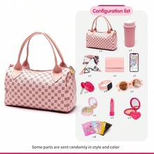 Girls' Fashion Play Handbag Set Imitation Makeup Bag For Pretend Play Parties Princess Toy Set Includes: Handbag, Toy Phone, Watch, Car Keys, Silk Scarf, Credit Card, Wallet The Perfect Birthday Or Christmas Gift For Girls Ages 3-6+ - Multicolor - View 11