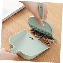 ABOOFAN Mini Broom And Dustpan Set - Compact Detail Brush & Hand Broom For Efficient Indoor Cleaning, Perfect For Small Spaces Like Desks & Bookshelves - Random Color - View 3