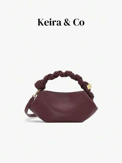 Ny lyxig designerhandväska med mini-look, knuten axelväska med stor kapacitet, dammode, axelväska, mångsidig för dagligt bruk