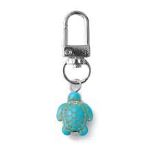 1/2pcs Blue Turtle Travel Keychain, Cute Sea Turtle Keyring Pendant, Gift, Turtle Bag Charm, Creative Birthday Gift For Friends, Good Luck Amulet - Blue - View 7