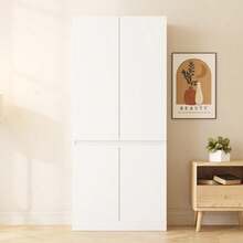 Bedroom Armoires - White + Wood - View 3