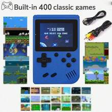 YIYI 1pc Macaron Mini 400-In-1 Handheld Retro Classic Game Console, 400-In-1 Game Player, Retro Game Machine With 1020mAh Battery, Suitable For 1 Or 2 Players - Multicolor - View 15