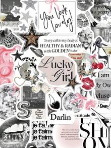 50张银色幸运女孩贴纸，防水卡通礼品装饰贴纸，适用于剪贴簿、笔记本、笔记本电脑、行李箱、吉他、水瓶、手机壳、DIY - 彩色 - 查看 2