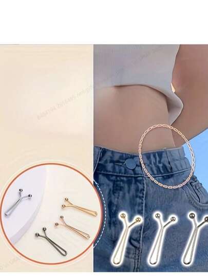 Simple Style Alloy Brooches & Pins Set - Versatile Metal Safety Pins For Scarves, Trousers, Collars, And Sleeves - No Plating, Detachable, Seamless Design For Daily And Sports Wear - All-Season Compatible