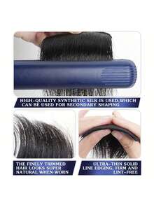 2片装隐形高温纤维发垫，蓬松丰盈隐形无痕假发片，专为女性设计，解决扁塌发质问题，打造自然蓬松造型，适合日常、通勤、约会等场合，女性发饰（由于光线、显示器等原因可能存在轻微色差），发夹 - 彩色 - 查看 7