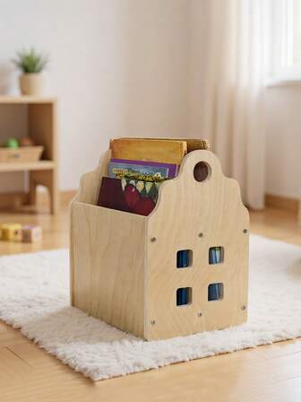 木制儿童书架，蒙特梭利书架，适用于儿童房、托儿所和教室，幼儿书架，托儿所书架，儿童书架，玩具收纳，房间家具