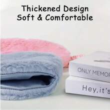 柔软蓬松的毛绒睡眠眼罩，轻便易携，配有弹性绑带 - 女性必备，无需电池，遮光效果好，适合瑜伽、冥想、旅行和夜间睡眠，透气且不含乳胶，包含舒缓眼罩。 - 彩色 - 查看 8