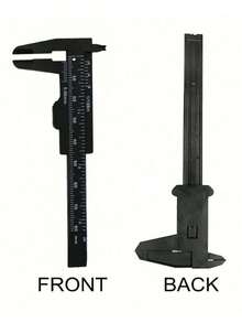 2/1pc Portable Plastic Eyebrow Ruler, Vernier Caliper, Tattoo Ruler, Ruler, Plastic Permanent Makeup Measuring Tool - Multicolor - View 2