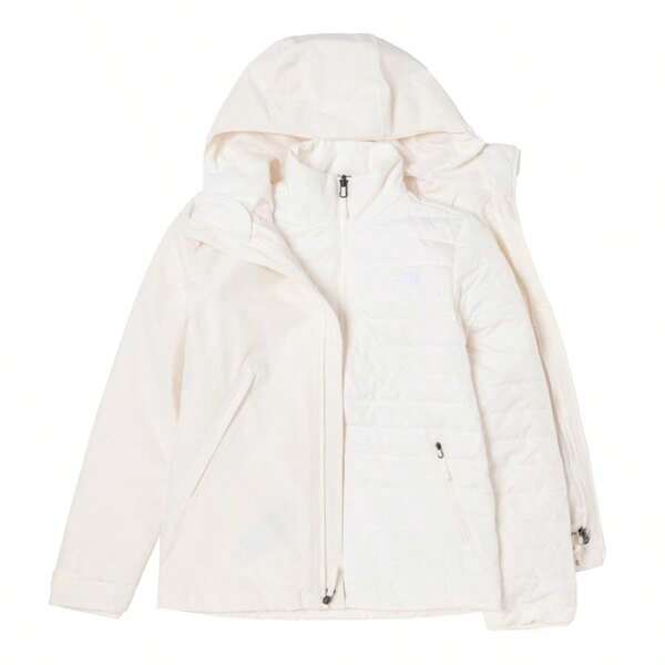 The North Face Women's 3-In-1 Padded Hooded Casual Jacket Sportswear Outerwear, Recommend Ordering One Size Up, 8FJWQLI