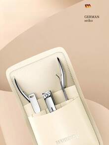 4pcs Silver Callus Remover Set - Stainless Steel Nail Clippers, Cuticle Nipper, Nail Care Tools For Home Manicure And Salon Use - Multicolor - View 7