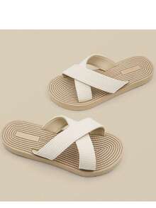 Women's Criss-Cross Beach Slippers, Suitable For All Seasons