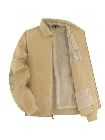 Chaqueta de lona de pato de cera de aceite con solapa de algodón puro para hombres y cremallera de terciopelo contra salpicaduras de agua chaqueta de Detroit