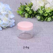 A Set Of 6 Pink Mini Travel Containers, 20-Gram Portable Round Cans, Can Hold Cosmetic Bottles Such As Cream, Shampoo And Body Lotion, Made Of Odorless Plastic, Beauty And Personal Care Products - Pink - View 2