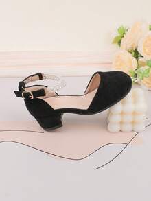 Wedding Party Evening Vacation Sweet Cute Flower Girl Girls' Shoes Suitable For Big Medium Small Girls Children Shoes Baby Shoes Classic Comfortable Versatile Little Shoes Girls Fashion Black Pearl Four Seasons Holiday Elegant High Heel Chunky Heel Shoes Formal Dress Performance Shoes Dance Mary Jane Princess Shoes Hollow Shoes - Black - View 7
