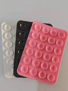 1/3/5/10pcs Square Silicone Suction Cup Phone Case Holder, 24pcs Large Silicone Cell Phone Suction Cups (10pcs Random Color)