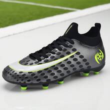 1 Pair New Soccer Shoes, Recommended For Teenagers, Students, Matches And Training, Low-Top, Long Studs, Non-Slip, Suitable For AG, FG, Soft Ground, Real Grass, Competition And Training, Lace-Up, Men's Soccer Shoes, High-Top, Professional Soccer Boots, Factory Direct - Bronze Green - View 8