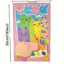 刮画套装，包含35件完整工具，刮画工具套装，20本DIY刮画笔记本（带彩虹图案），是节日和生日礼物、生日派对用品、彩虹笔记本、涂鸦套装、返校季的完美之选。 - 彩色 - 查看 11