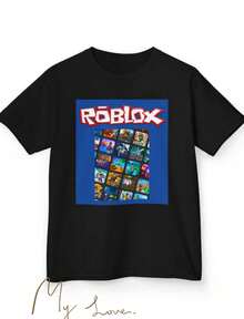 Camiseta para niños - Camiseta divertida de juegos para niños y niñas - Negro - Ver 1