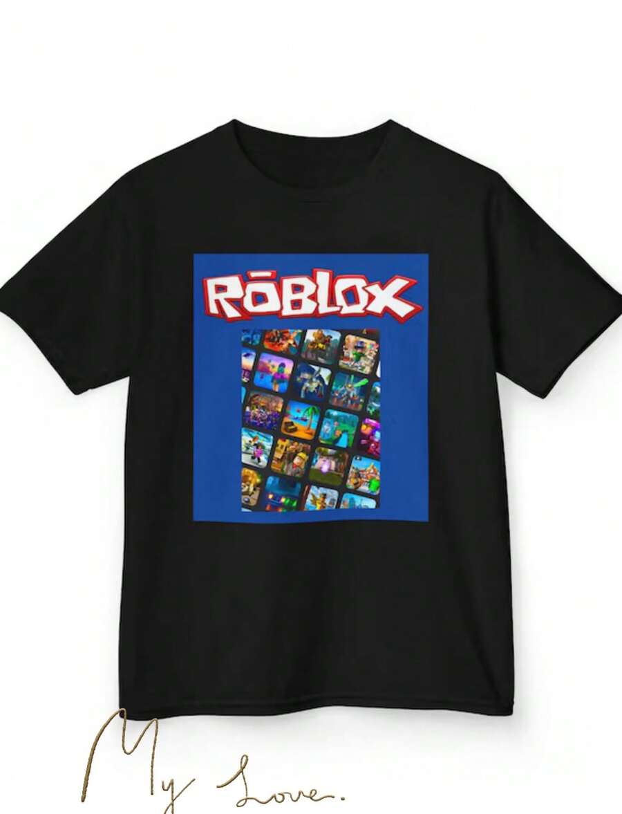 Camiseta para niños - Camiseta divertida de juegos para niños y niñas - Negro - Ver 1