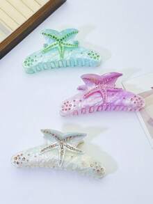 1 Stück/4 Stück/5 Stück Lässige Strand, Straße, Reise, Party, Urlaub Azetat Süß Haarklammern, Mini Frisch Haaraccessoires, Azetat Mittel Haarklammern, Minimalistische Schildpatt Haarspangen, Haargummis für alle Jahreszeiten Herbst Winter